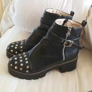 Studded booties
